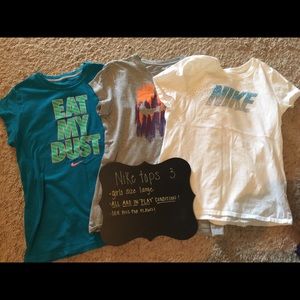 3 girls Nike tops PLEASE READ DESCRIPTION IN FULL
